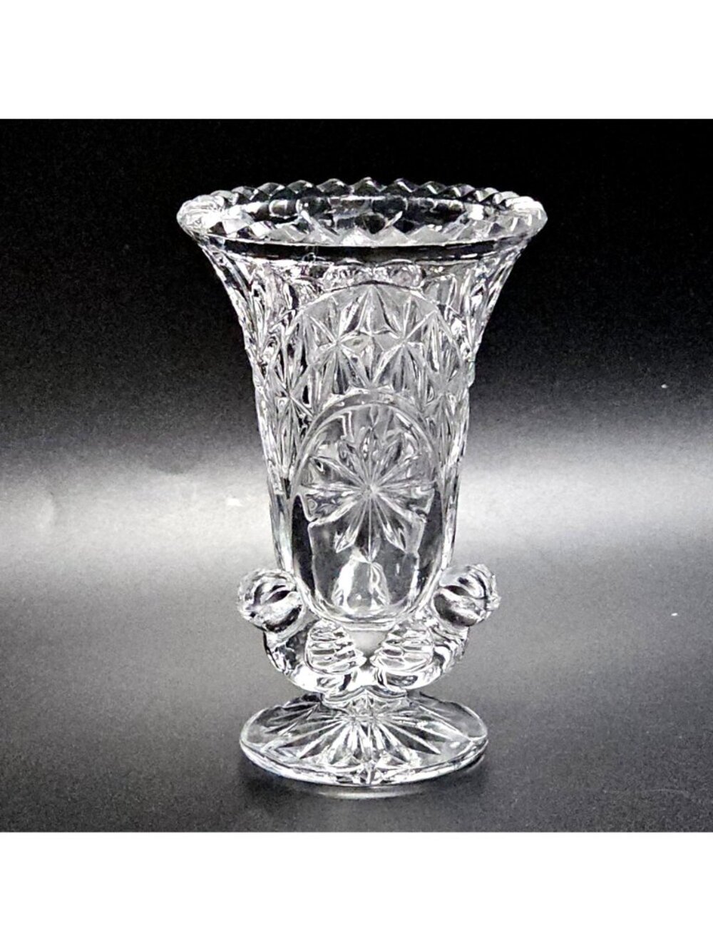 Hofbauer Byrds Crystal Bud Vase 4" German cut glass decor vintage 1990 wedding - Picture 2 of 7